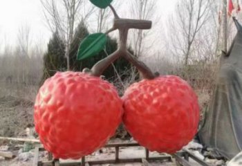 店門口荔枝雕塑 創(chuàng)意景觀雕塑 仿真擺件