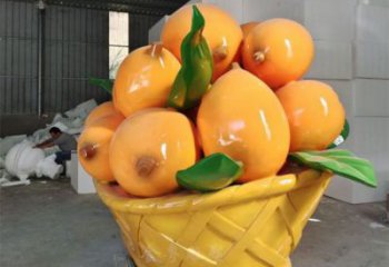 大型枇杷雕塑 商業街廣場雕塑 仿真擺件