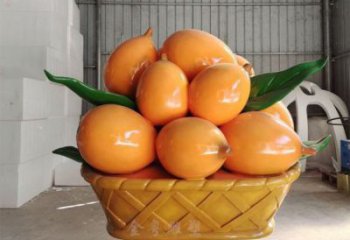 仿真枇杷雕塑 店門口園林雕塑 水果小品