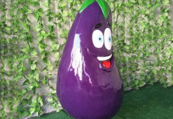 創意茄子雕塑 步行街店門口雕塑 水果小品
