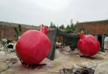 商場石榴雕塑 仿真雕塑 店門口小品