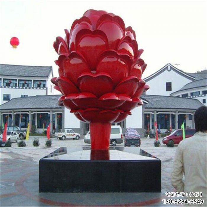 抽象果樹雕塑 店門口彩繪雕塑 步行街擺件