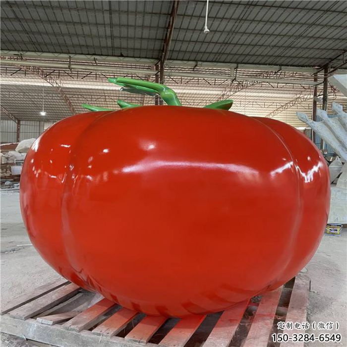 酒店番茄雕塑 庭院仿真雕塑 彩繪小品