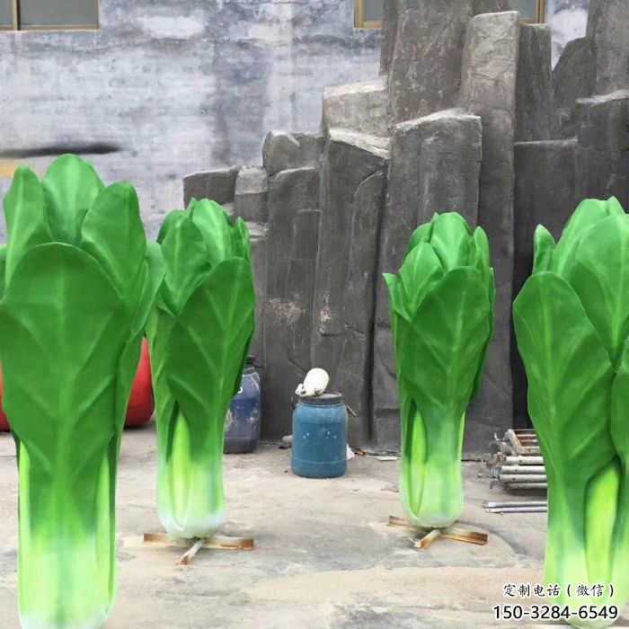 酒店西藍花雕塑 庭院仿真雕塑 彩繪小品