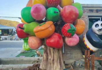 大型果樹雕塑 步行街水果雕塑 仿真擺件