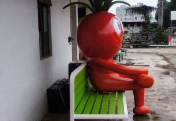 仿真番茄雕塑 店門口園林雕塑 蔬菜小品