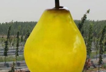 售樓處鴨梨雕塑 商業(yè)街仿真雕塑 水果擺件