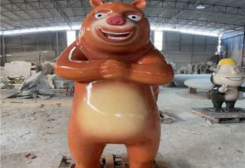 園林熊出沒雕塑 城市廣場雕塑 步行街擺件