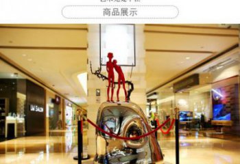 彩繪迎賓雕塑 大型城市雕塑 商業(yè)街擺件