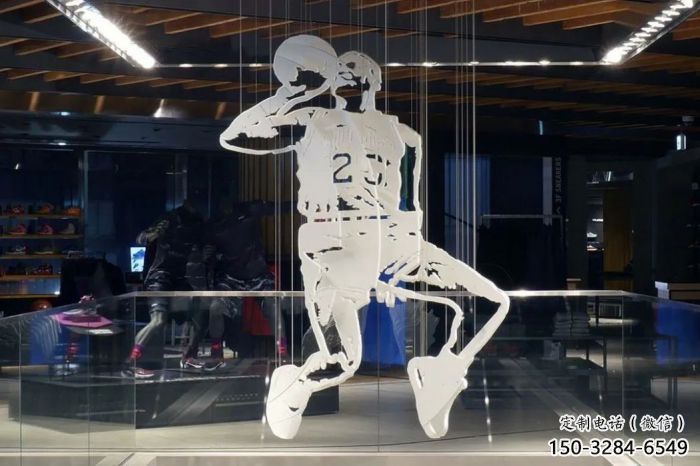 彩繪飛人雕塑 卡通雕塑 步行街?jǐn)[件