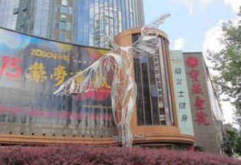 田間飛人雕塑 彩繪卡通雕塑 園林?jǐn)[件