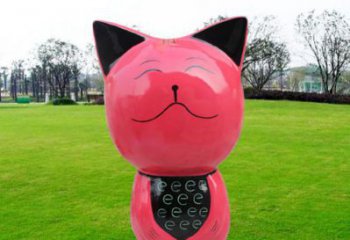 酒店機器貓雕塑 庭院卡通雕塑 彩繪小品