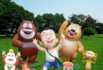 大型光頭強雕塑 步行街卡通雕塑 卡通擺件