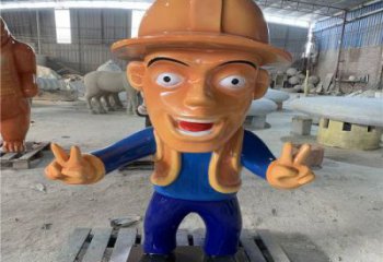 園林光頭強雕塑 風(fēng)景區(qū)卡通雕塑 廣場小品