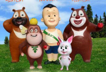 園林大頭兒子雕塑 風(fēng)景區(qū)卡通雕塑 廣場小品