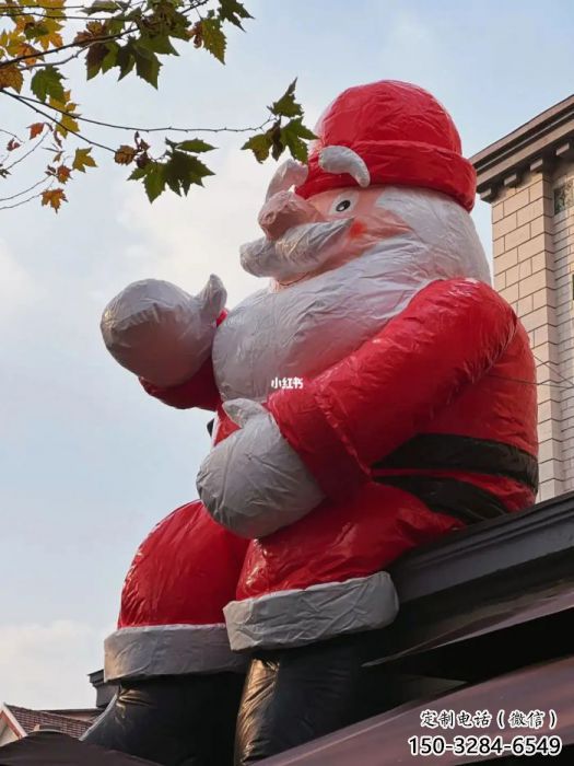 圣誕老人雕塑 庭院卡通雕塑 彩繪擺件