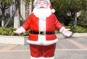 抽象圣誕老人雕塑 店門口彩繪雕塑 步行街擺件