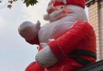 圣誕老人雕塑 庭院卡通雕塑 彩繪擺件