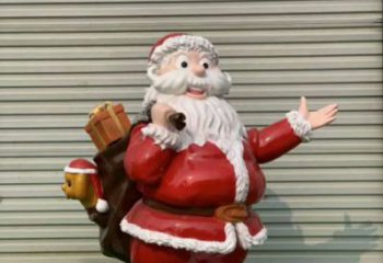 庭院圣誕老人雕塑 城市彩繪雕塑 卡通小品