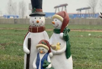 卡通雪人雕塑 店門口園林雕塑 動漫小品