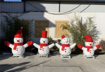 商業街雪人雕塑 售樓處雕塑 卡通擺件