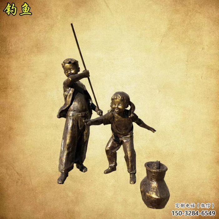 商場漁夫雕塑 民俗雕塑 店門口小品