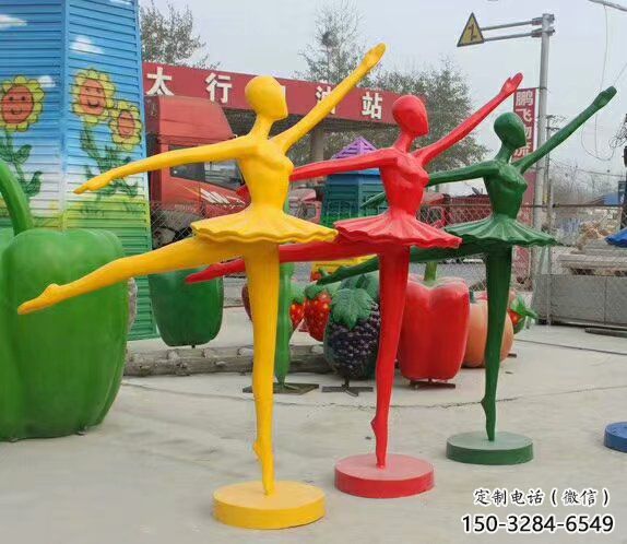 制作女孩雕塑 田間彩繪雕塑 童趣擺件