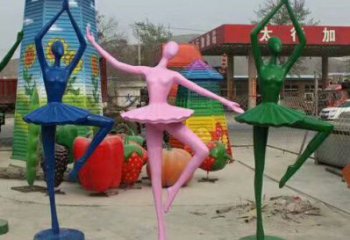 公園女孩雕塑 酒店門口雕塑 彩繪擺件