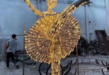 鏤空女孩雕塑 廣場童趣雕塑 門口小品