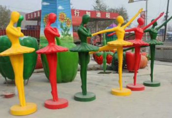 門口女孩雕塑 售樓處童趣雕塑 彩繪小品