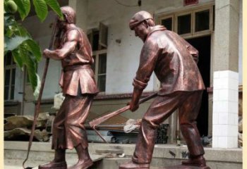 創(chuàng)意農(nóng)夫雕塑 步行街店門口雕塑