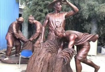 店門口農(nóng)夫雕塑 創(chuàng)意景觀雕塑 民俗擺件