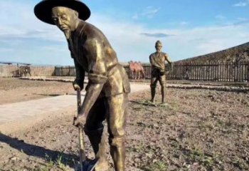 農夫雕塑 廣場民俗雕塑 門口小品