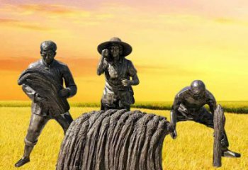 生產(chǎn)農(nóng)夫雕塑 田間農(nóng)耕雕塑 民俗擺件