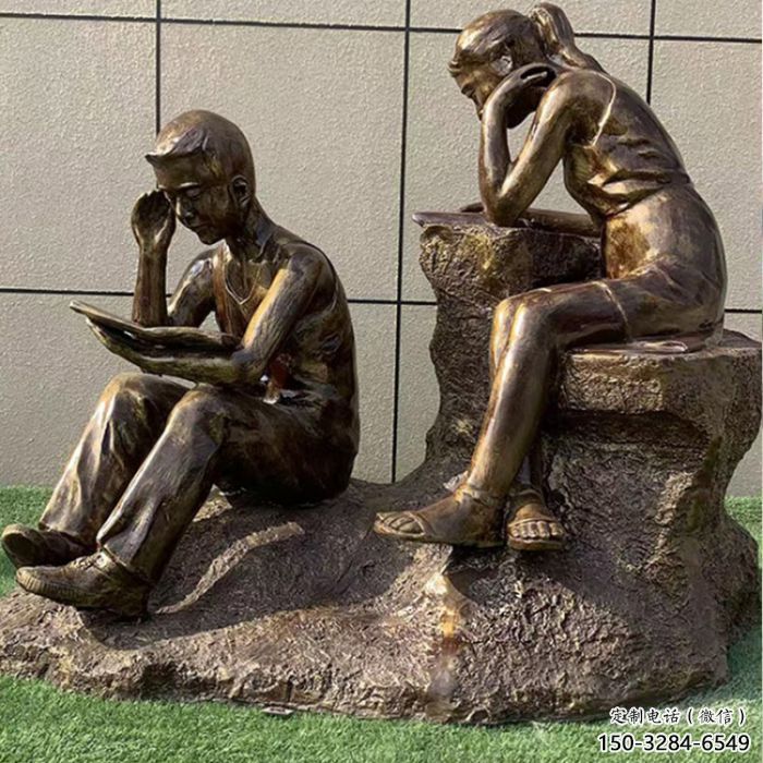 風(fēng)景區(qū)讀書雕塑 售樓處廣場(chǎng)雕塑 仿古擺件
