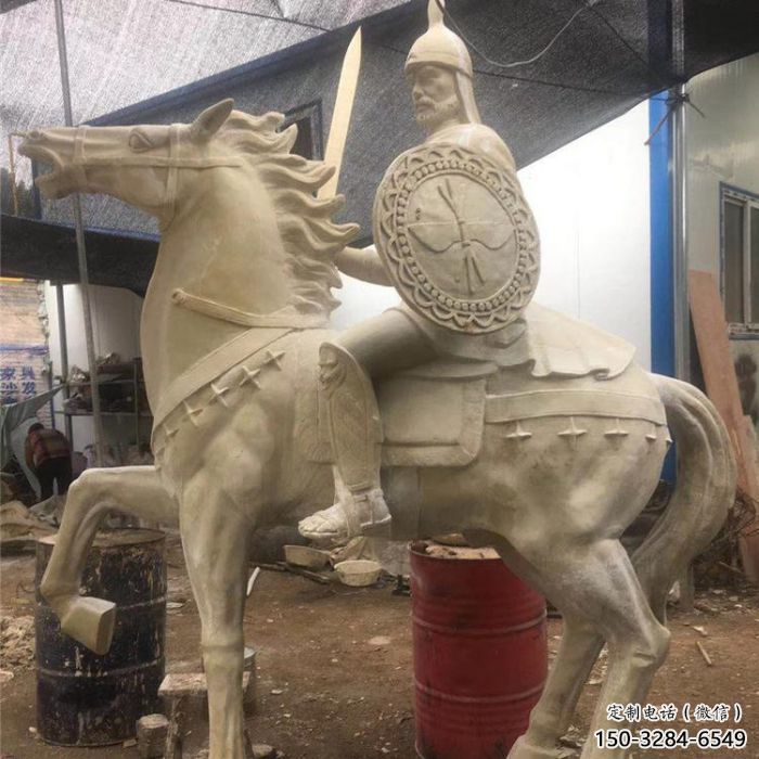 大型騎馬人雕塑 步行街民俗雕塑 宣傳擺件