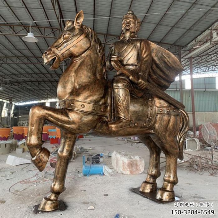 門口騎馬人雕塑 售樓處民俗雕塑 古羅馬小品