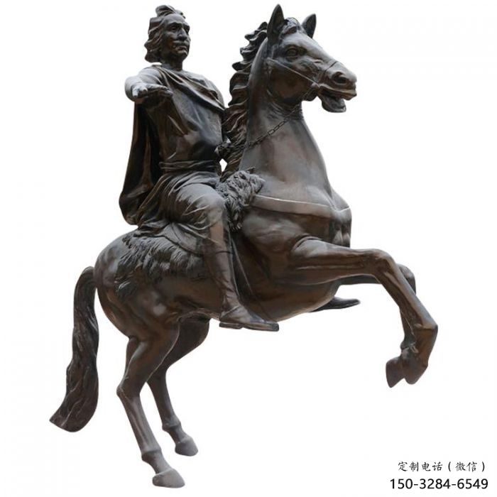 庭院騎馬人雕塑 城市古羅馬雕塑 民俗小品