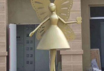 創意蝴蝶仙子雕塑 步行街店門口雕塑 卡通小品