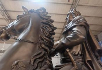 售樓處騎馬人雕塑 商業(yè)街雕塑 民俗擺件