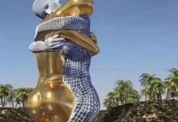 園林情侶雕塑 風景區幸福雕塑 廣場小品