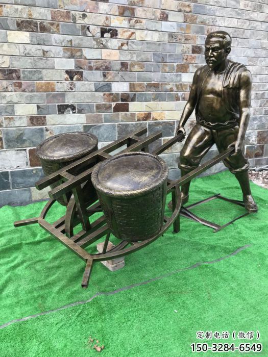 商場推車雕塑 民俗雕塑 店門口小品