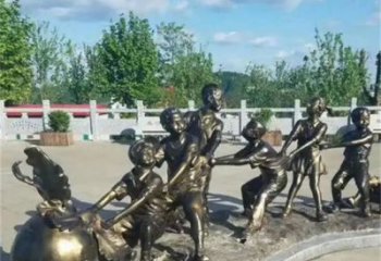 拔蘿卜雕塑 廣場(chǎng)民俗雕塑 門(mén)口小品