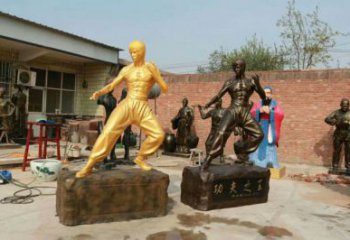 風(fēng)景區(qū)李小龍雕塑 售樓處廣場(chǎng)雕塑 仿古擺件