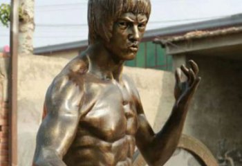 商業(yè)街李小龍雕塑 售樓處雕塑 近代擺件