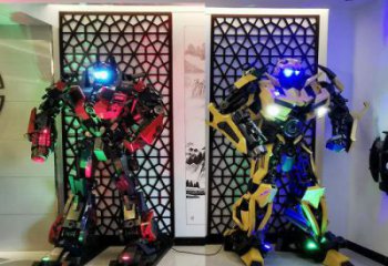 田間機(jī)器人雕塑 彩繪卡通雕塑 園林?jǐn)[件