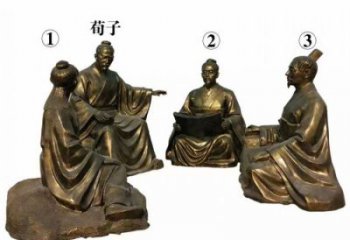 彩繪私塾先生雕塑 學(xué)校雕塑 步行街?jǐn)[件