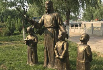 學(xué)校私塾先生雕塑 酒店公園雕塑 風(fēng)景區(qū)擺件