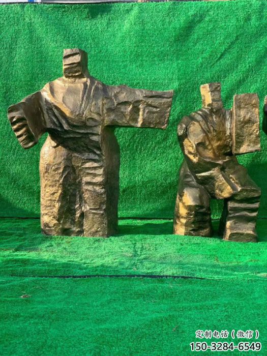 園林太極拳雕塑 田間彩繪雕塑 民俗擺件