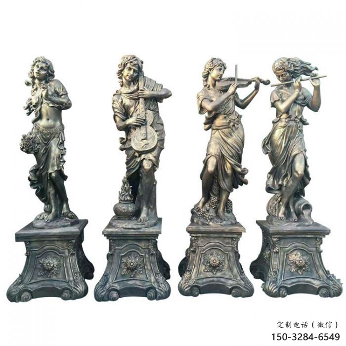 售樓處四季女神雕塑 商業(yè)街雕塑 民俗擺件